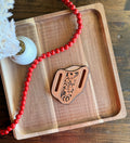 Angled Case knife sheath "Oak Leaf and Acorn"