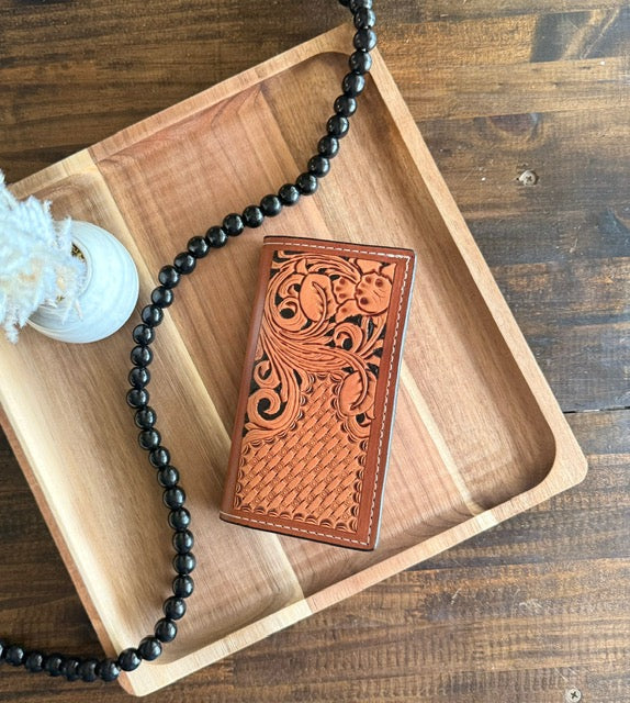 Roper Wallet "Floral and Geometric"